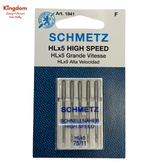 SCHMETZ HLx5 HIGH SPEED NEEDLES-75/11, 5 PK - JANOME HD9