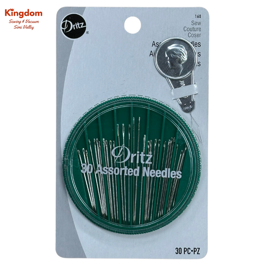 DRITZ ASSORTED HAND NEEDLES, DIAL-A-NEEDLE CASE