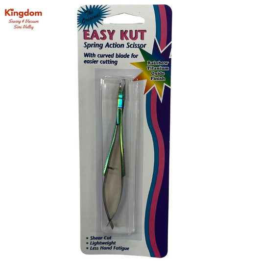 EASY CUT SPRING ACTION SCISSOR, RAINBOW FINISH