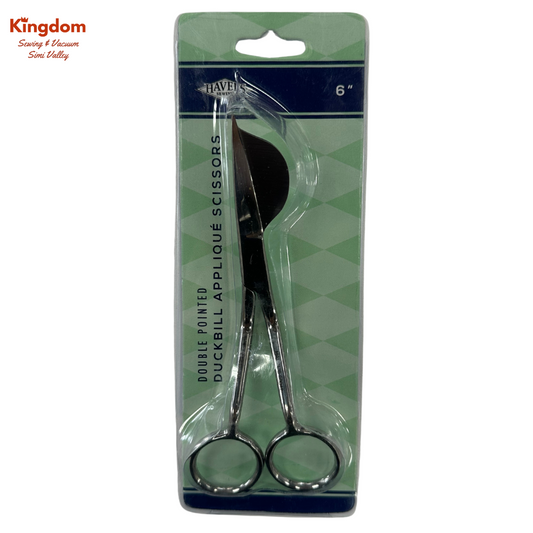 6" DOUBLE POINTED DUCKBILL APPLIQUE SCISSOR