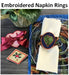 EMBROIDERED NAPKIN RINGS - Sep 19, 2025