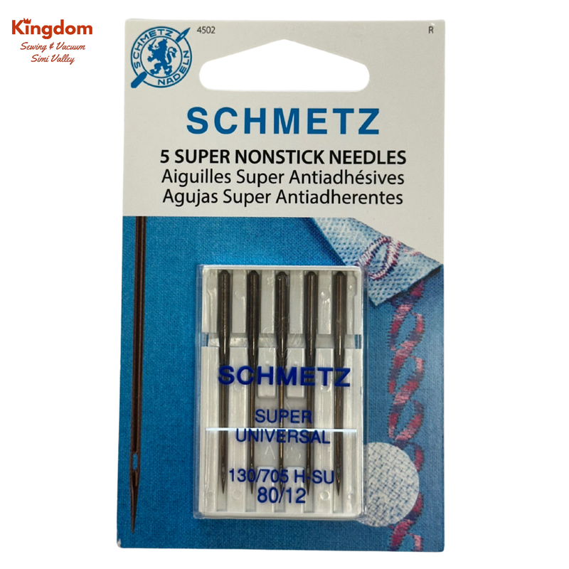 SCHMETZ SUPER NONSTICK NEEDLES - 5 PK UNIVERSAL 80/12