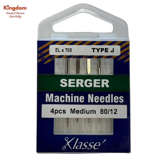 KLASSE MACHINE NEEDLES - SERGER MEDIUM 80/12 - TYPE J