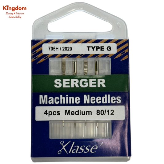 KLASSE MACHINE NEEDLES - SERGER MEDIUM 80/12 - TYPE G