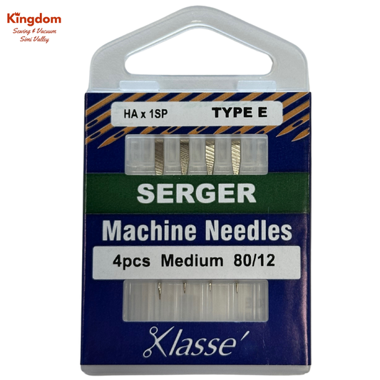 KLASSE MACHINE NEEDLES - SERGER MEDIUM 80/12