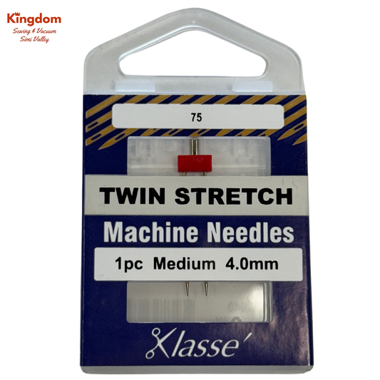 KLASSE MACHINE NEEDLES - TWIN STRETCH MEDIUM 4.0MM