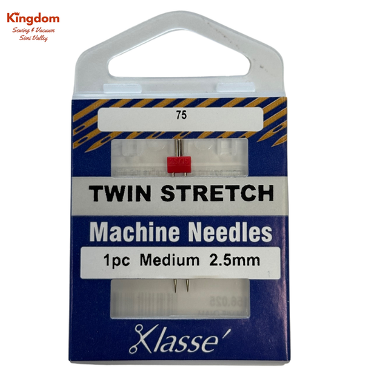KLASSE MACHINE NEEDLES - TWIN STRETCH MEDIUM 2.5MM