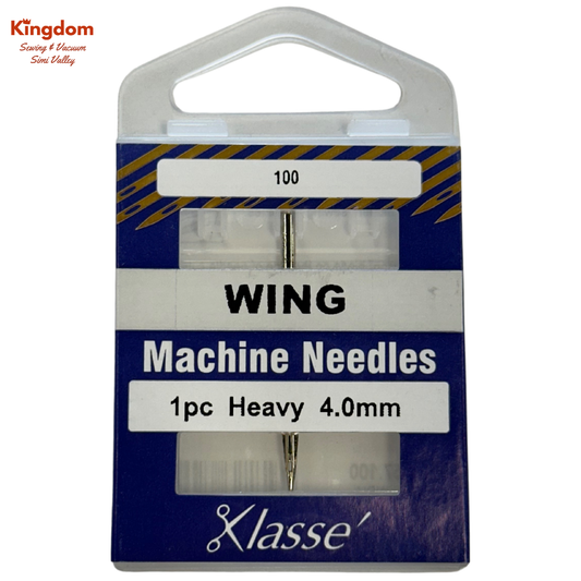 KLASSE MACHINE NEEDLES - WING HEAVY 4.0MM