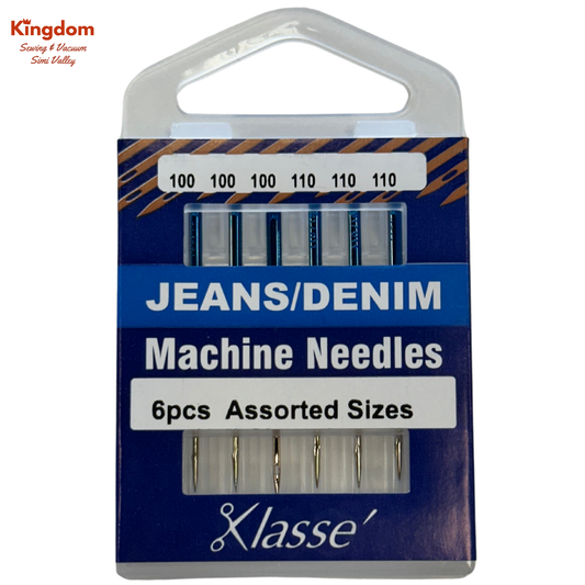 KLASSE MACHINE NEEDLES - JEANS/DENIM ASSORTED SIZES