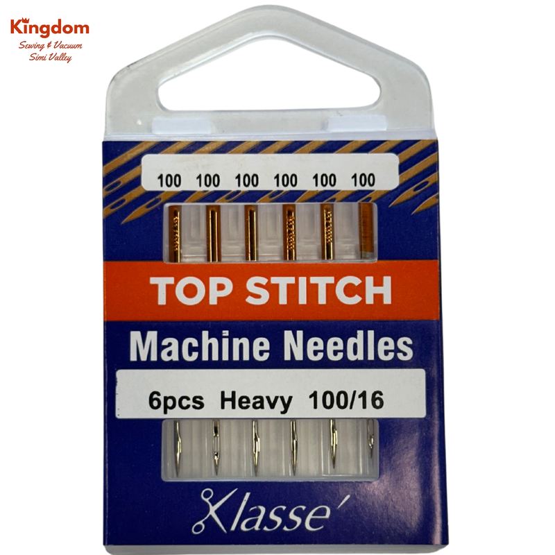KLASSE MACHINE NEEDLES - TOP STITCH HEAVY 100/16