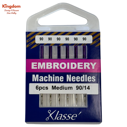 KLASSE MACHINE NEEDLES - EMBROIDERY MEDUIM 90/14