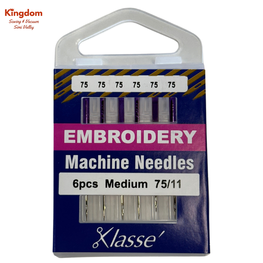 KLASSE MACHINE NEEDLES - EMBROIDERY MEDUIM 75/11