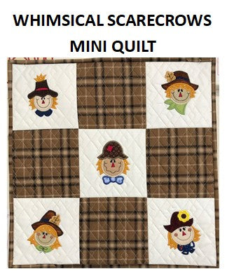 WHIMSICAL SCARECROWS MINI QUILT - Oct 01, 2025
