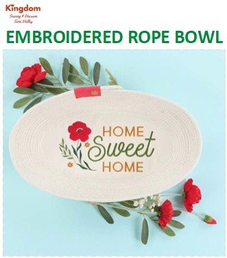 Embroidered Rope Bowl - Mar 25, 2026