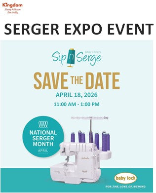 Serger EXPO Event - Apr 18, 2026