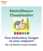 EMBRILLIANCE THUMBNAILER EMBROIDERY SOFTWARE