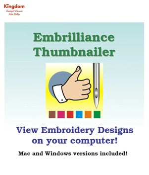 EMBRILLIANCE THUMBNAILER EMBROIDERY SOFTWARE