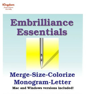 EMBRILLIANCE ESSENTIALS EMBROIDERY SOFTWARE