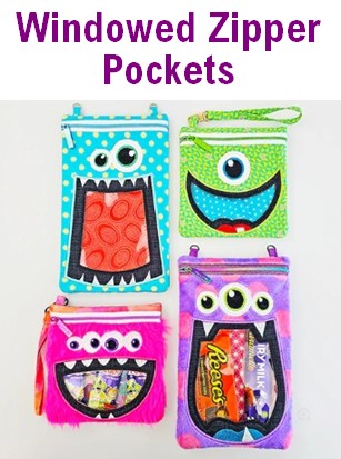 MONSTER MOUTH WINDOWED ZIPPER POCKETS - Oct 01, 2025
