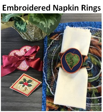 EMBROIDERED NAPKIN RINGS - Sep 19, 2025